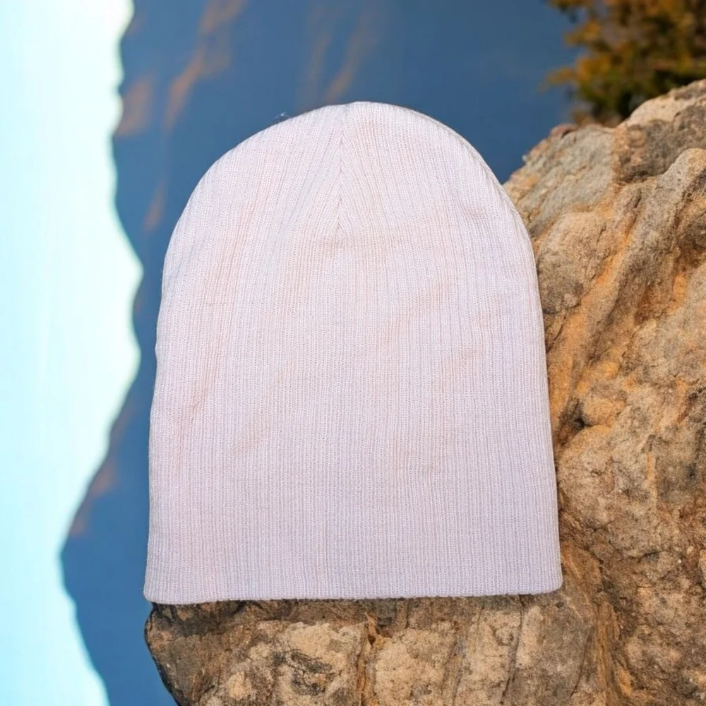 Home Prefer Cozy Light Pink Knit Girls Beanie One Size